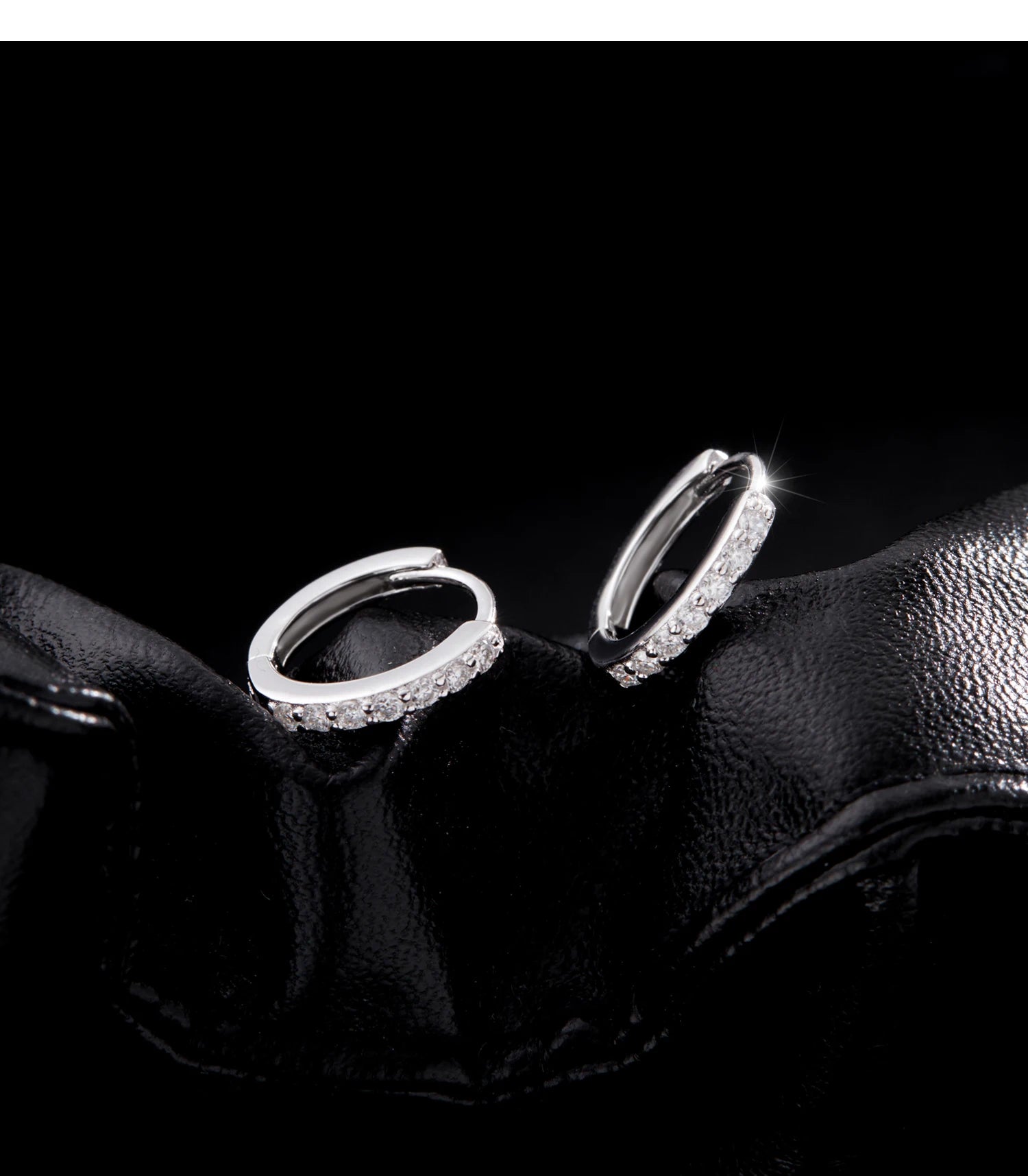 MODIAN D Moissanite Simple Earrings 925 Silver For Women