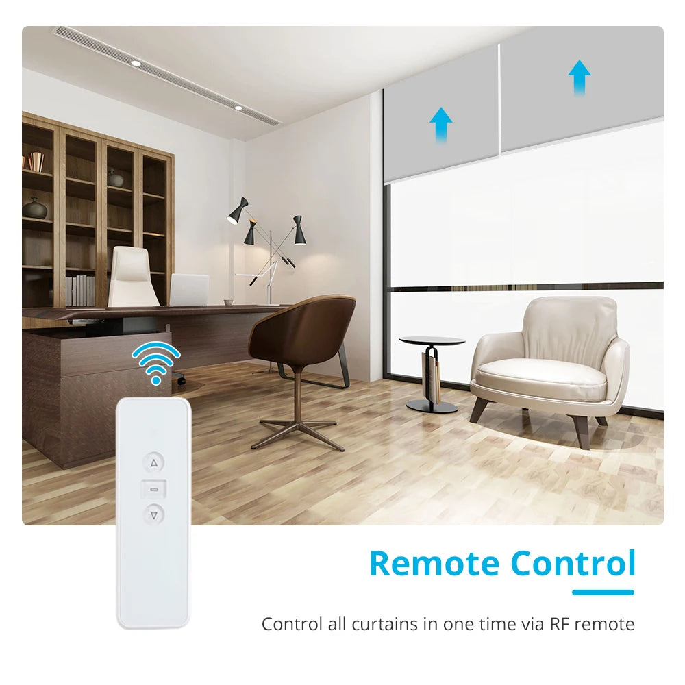 Zemismart WiFi Zigbee Smart Roller Blinds USB Charging