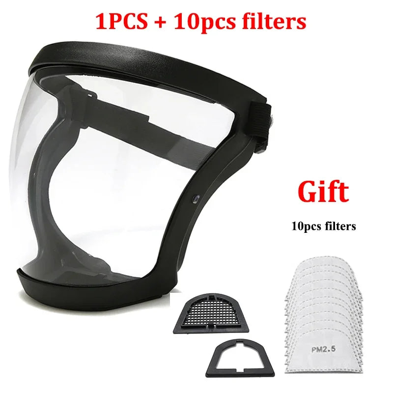 Outdoor Waterproof Transparent Protective Mask