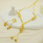 24K Gold Jewelry Set with Dubai Twisted Stones