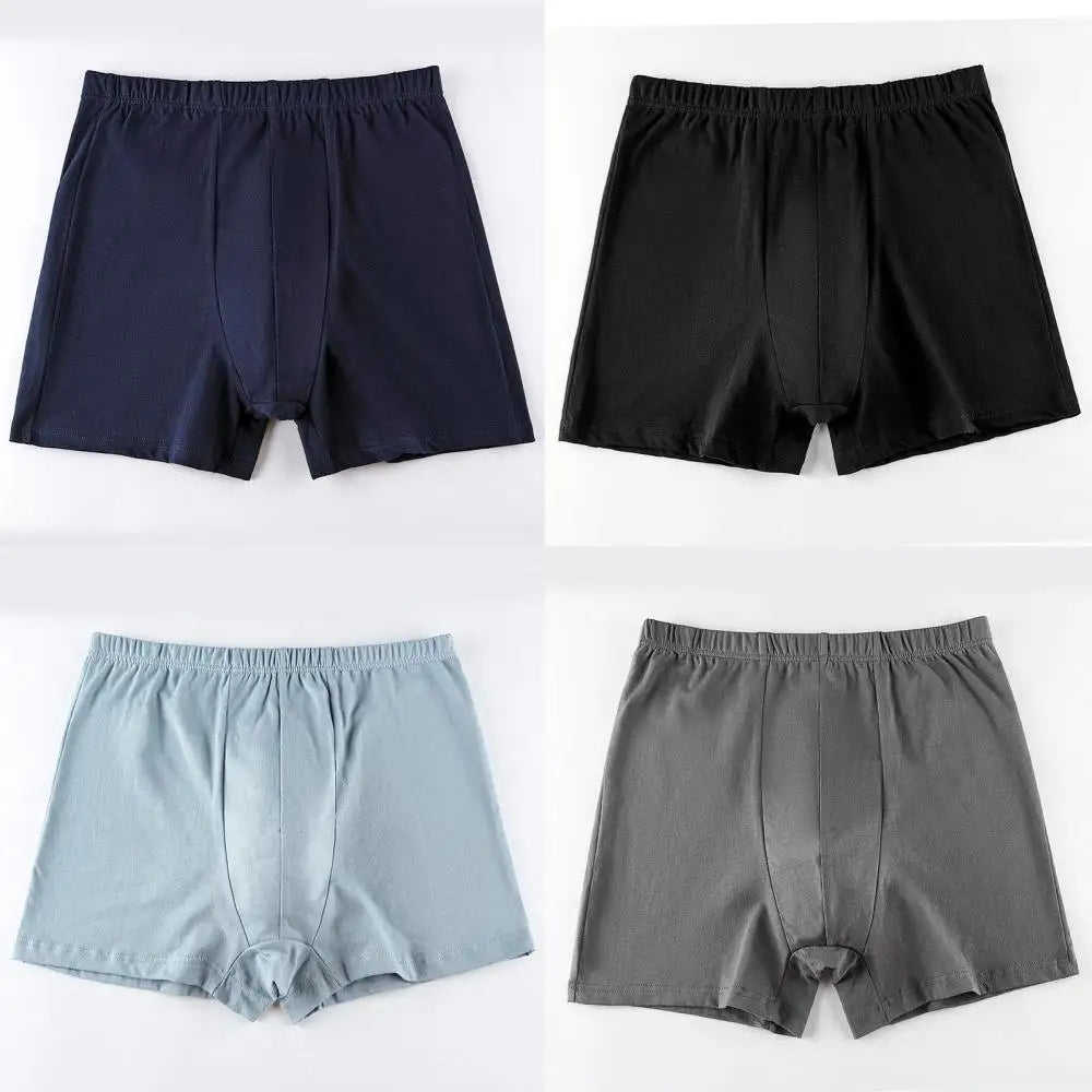 Men's breathable cotton underwear large size 4 pieces