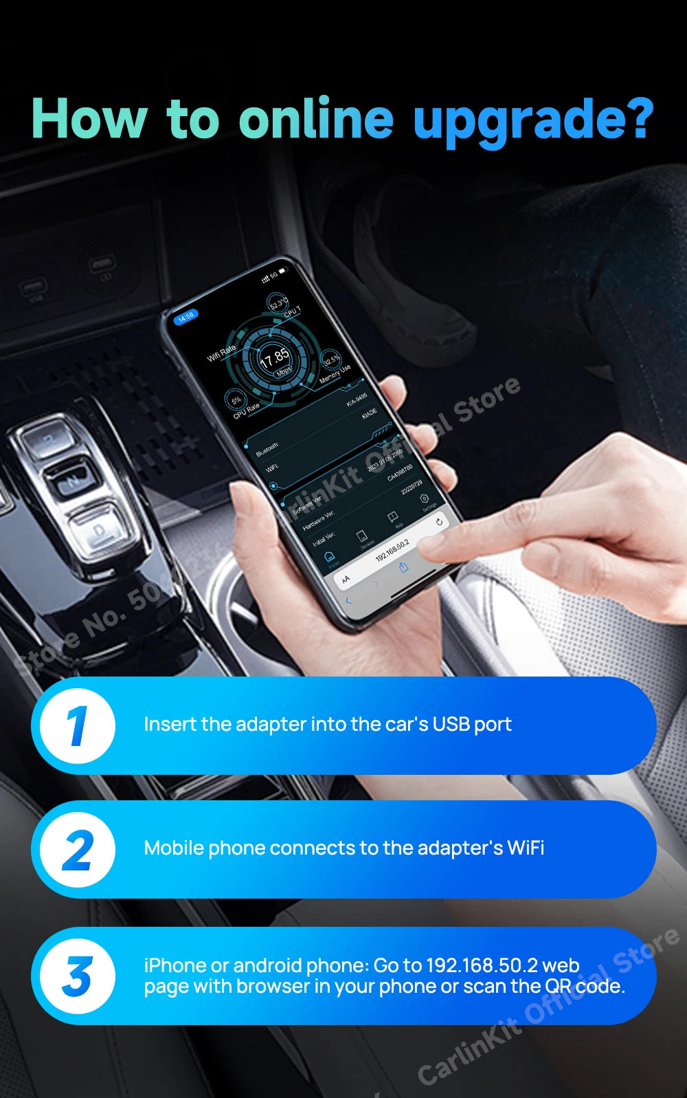 CarlinKit 5.0 4.0 3.0 CarPlay Wireless Dongle Activator Auto-connect For Audi Porshe Benz VW Volvo Toyota Plug&Play MP4 MP5 Play
