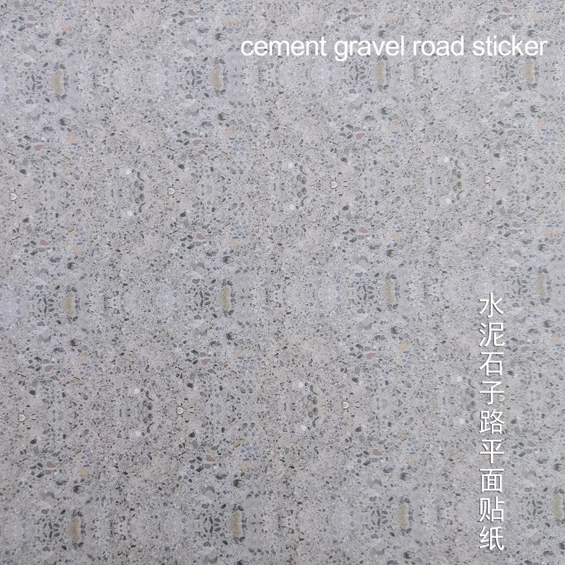 20*30cm model tile sticker build materials flooring without textured static tile road brick pattern DIY stickers self-adhesive