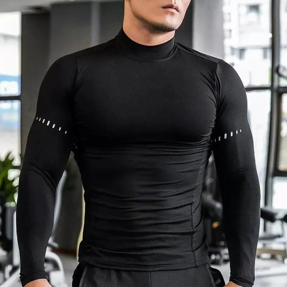 Men's Gym Long Sleeve T-Shirt, Stretchy, Quick Dry, Cool