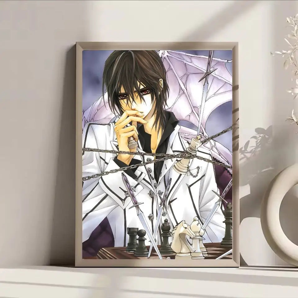 Anime Vampire Knight Poster Self-adhesive Art Waterproof Paper Sticker Coffee House Bar Room Wall Decor