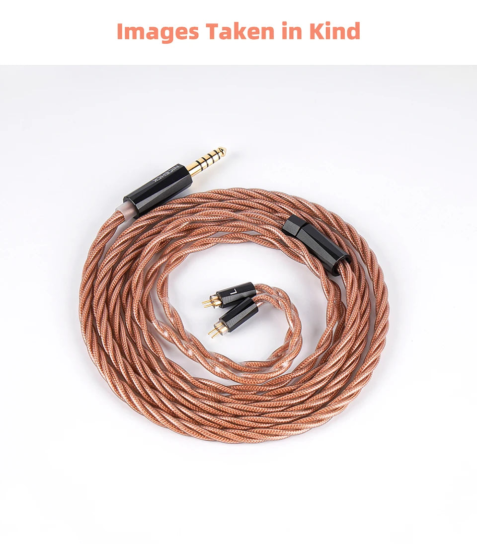 NICEHCK OurOasis Audio Replace Cable Furukawa Copper Mixed with 6N OFC HiFi Wire MMCX 0.78 2Pin for S12 Pro MagicOne Himalaya - Daisan Mart