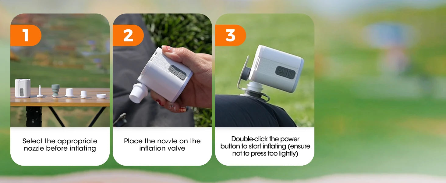 Aerogogo GIGA PUMP Mini Electric Pump - 3 Level Light