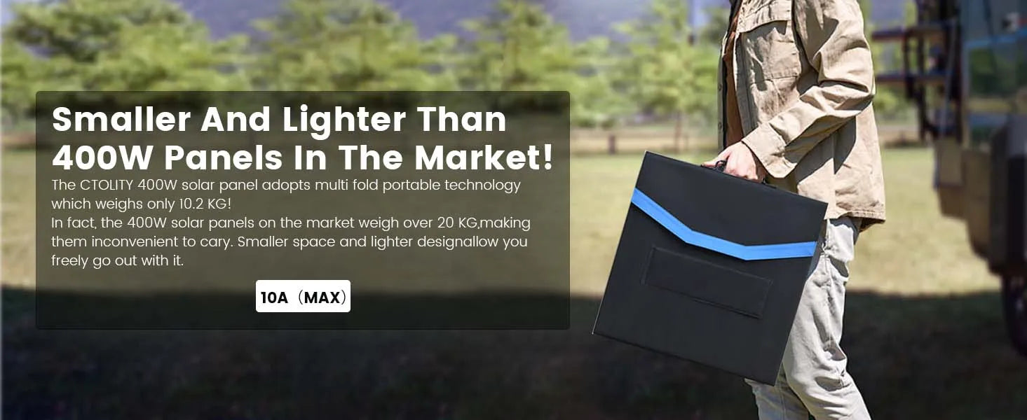 New 400W Foldable Solar Panel 40V Portable Solar Charger with MC-4 for Power Station Solar Generator Powerbank Camping Outdoor