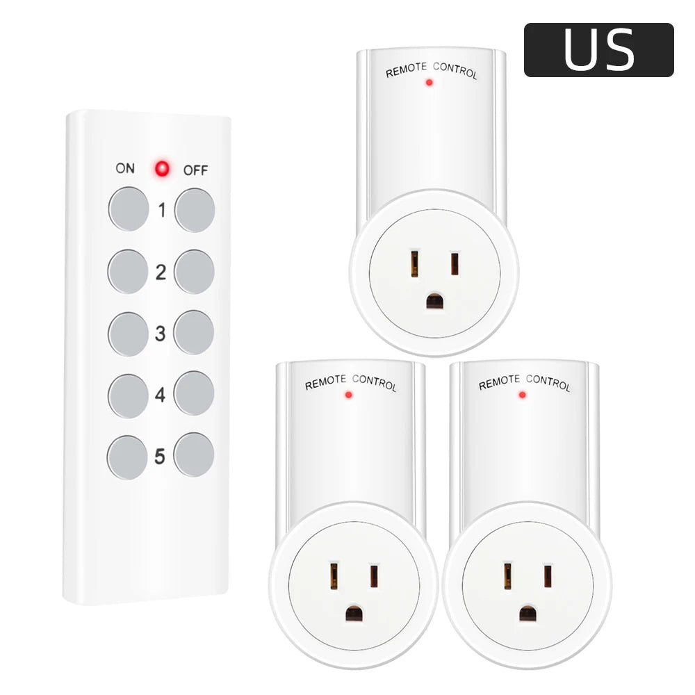 Ổ Cắm Thông Minh RF 433MHz Điều Khiển Từ Xa Đa Năng