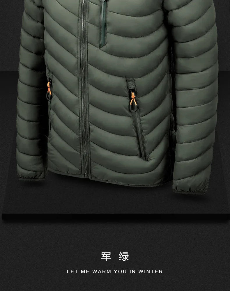 2023 Men's Fishing Jacket Waterproof Winter Warm