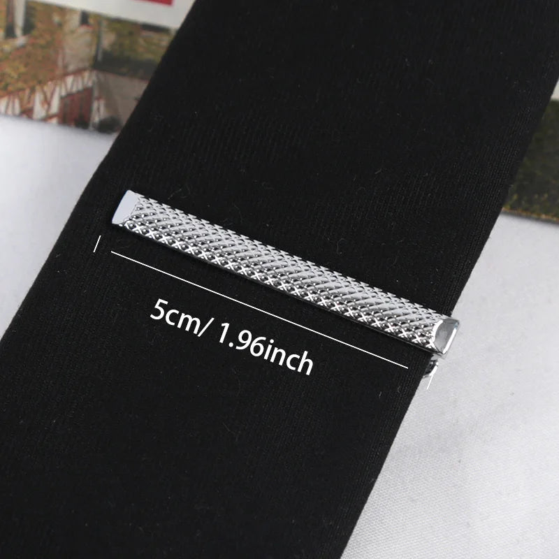 Kẹp Cà Vạt Nam Màu Bạc Thanh Lịch Phong Cách