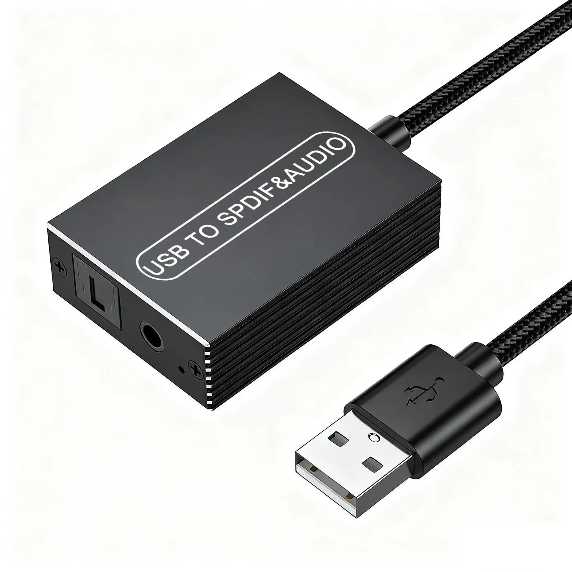 USB A sang TOSLINK & 3.5mm - Bộ chuyển âm thanh