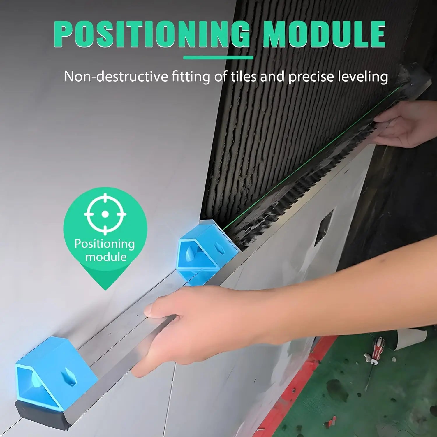 Tile Tools Wall Tile Leveling Tool Tile Trowel 60cm 75cm 95cm effective for Large Wall Tiles Tiling Masonry Hand Trowel Square