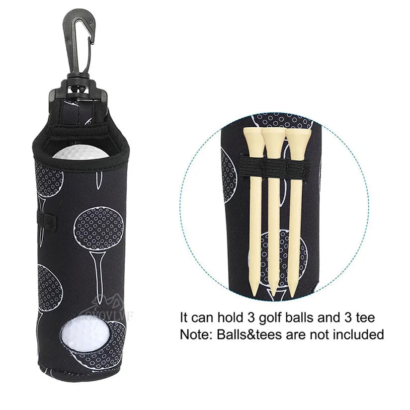 Túi Đựng Bóng Golf 3 Quả - Kèm Móc Treo Tiện Lợi