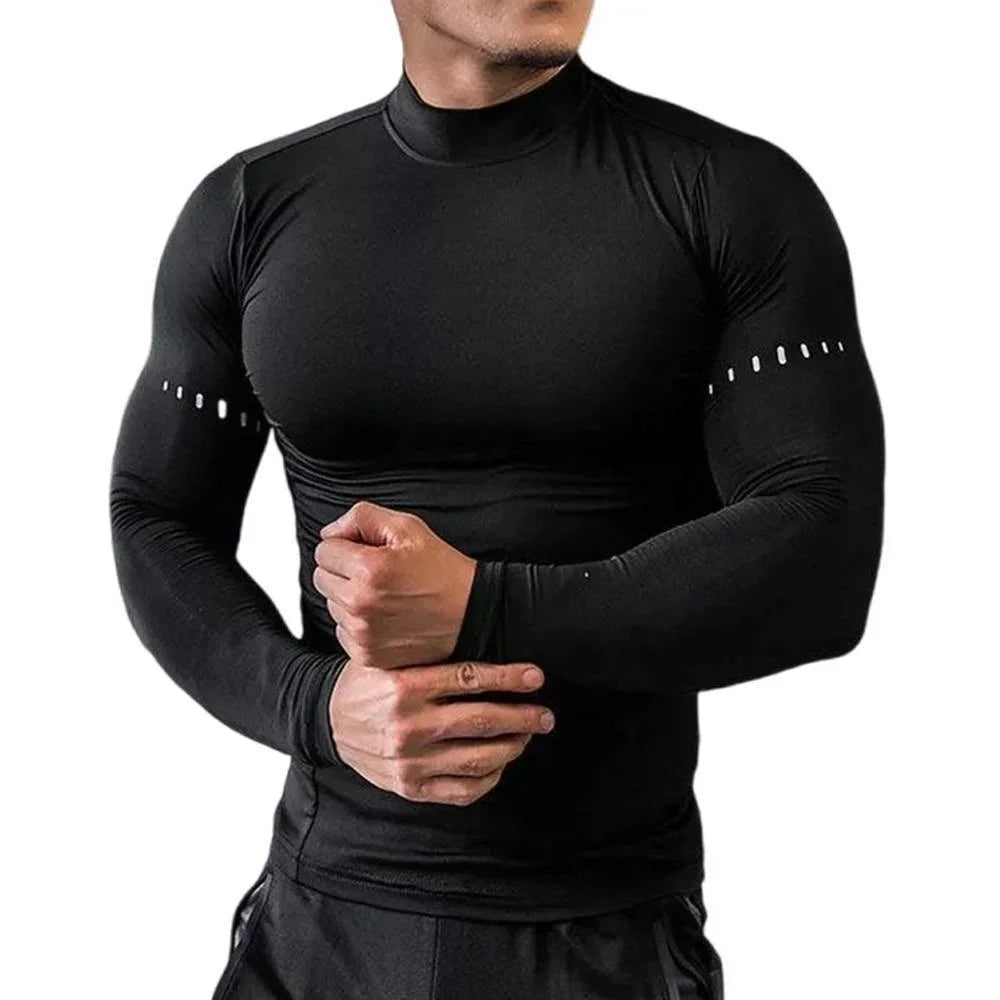 Men's Gym Long Sleeve T-Shirt, Stretchy, Quick Dry, Cool