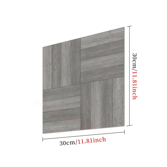 Black And White Mosaic Tiles Marble Texture Floor Sticker Kitchen Floor Renovation Decorative Stickers Self-adhesive Wallpaper