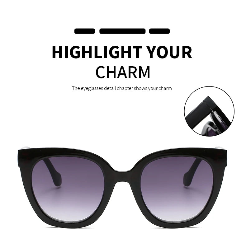 Cycling New Women Cat Eye Vintage Sunglasses Brand Design Retro Gradient Sun Glasses Female Lady Eyeglass Cateye Eyewear Goggles - Daisan Mart