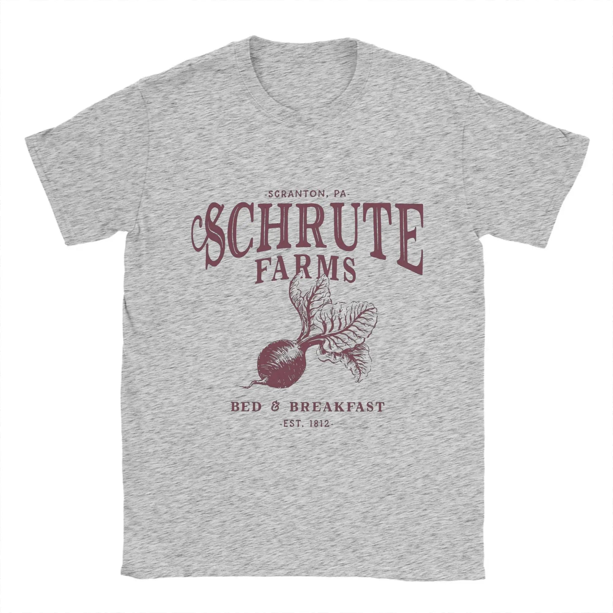 Schrute Farms Men's Cotton Short Sleeve Office T-Shirt