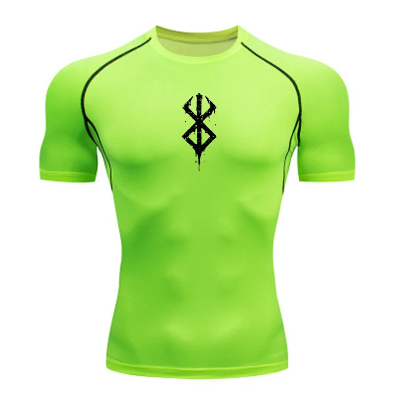 Men's Short Sleeve Quick Dry Summer Running Sports Shirt