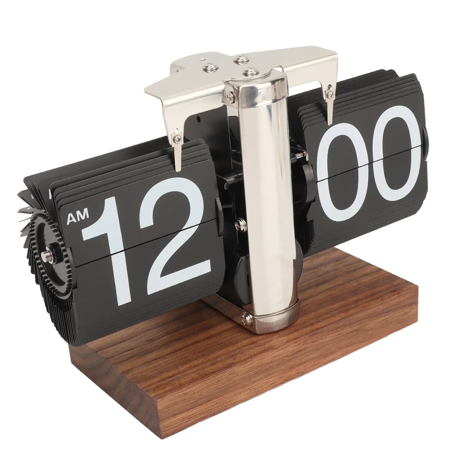 Decorative Retro Automatic Mechanical Flip Desk Clock