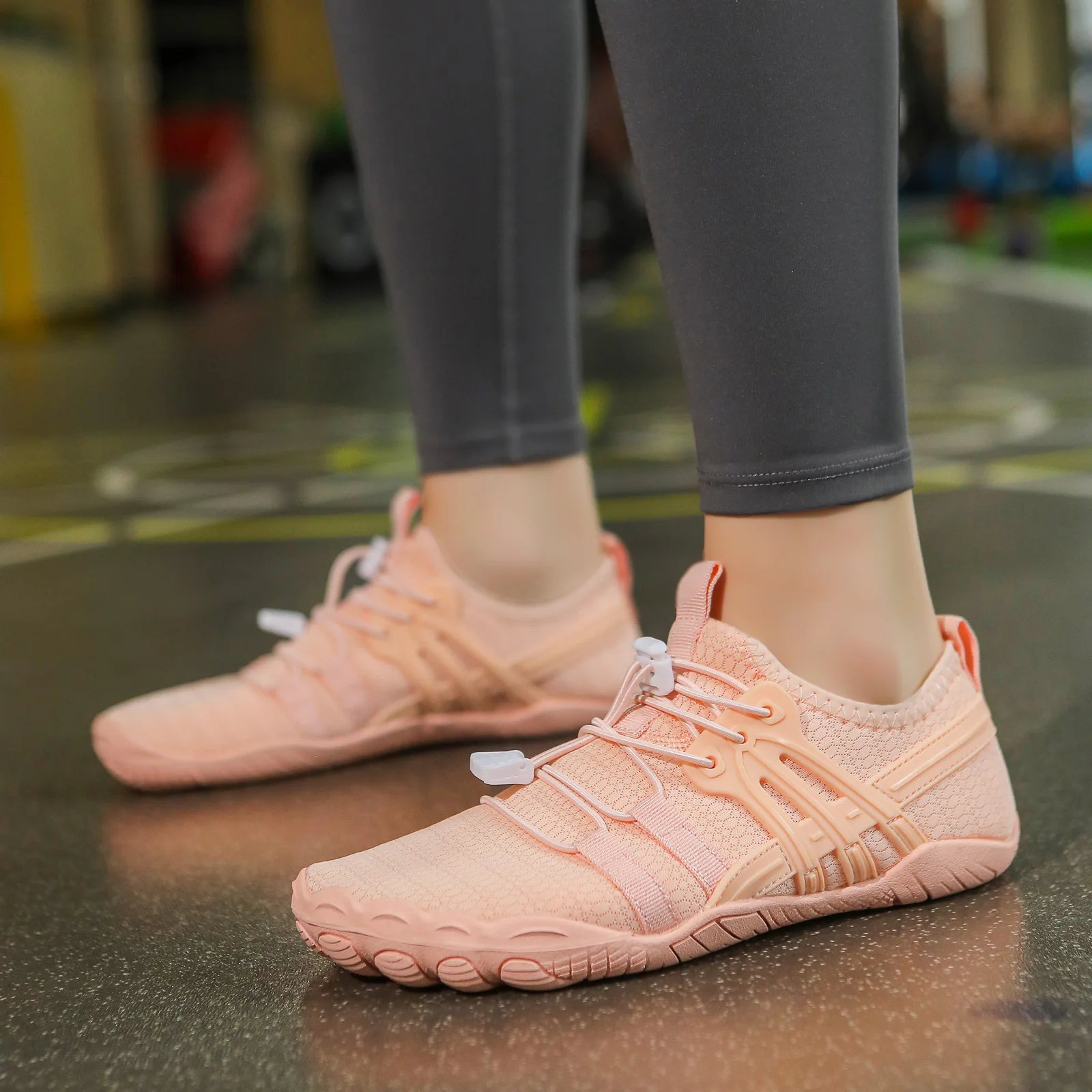 Giày Bơi Lội Trẻ Em Nữ 5 Ngón Lưới Thoáng Sắc Màu