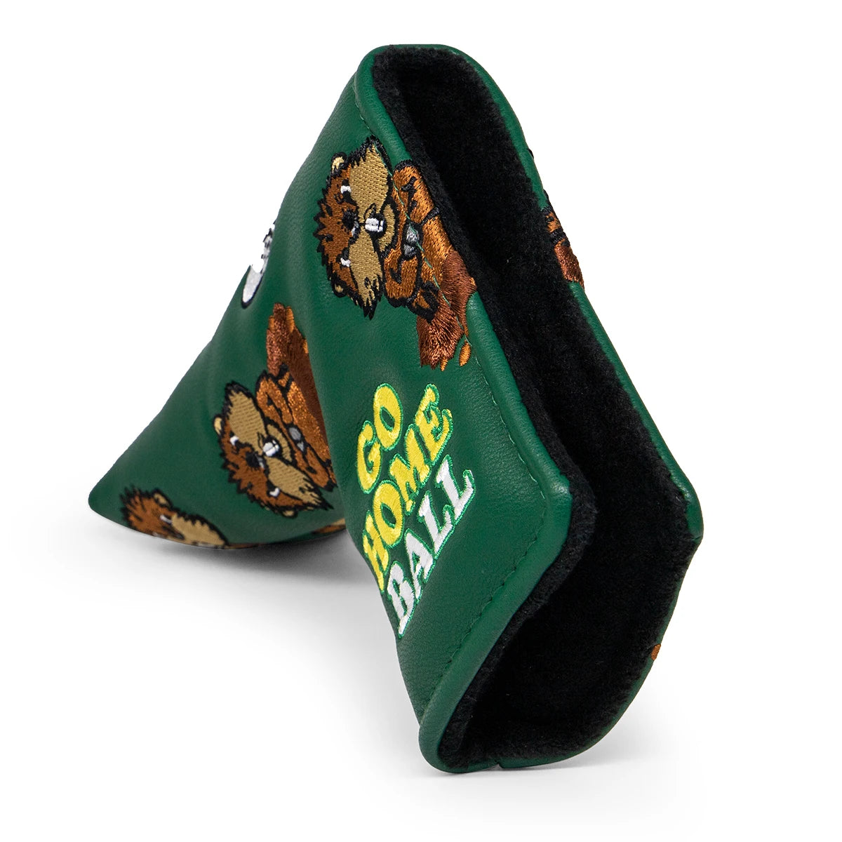 Groundhog Premium Embroidered Green Leather Golf Club Cover
