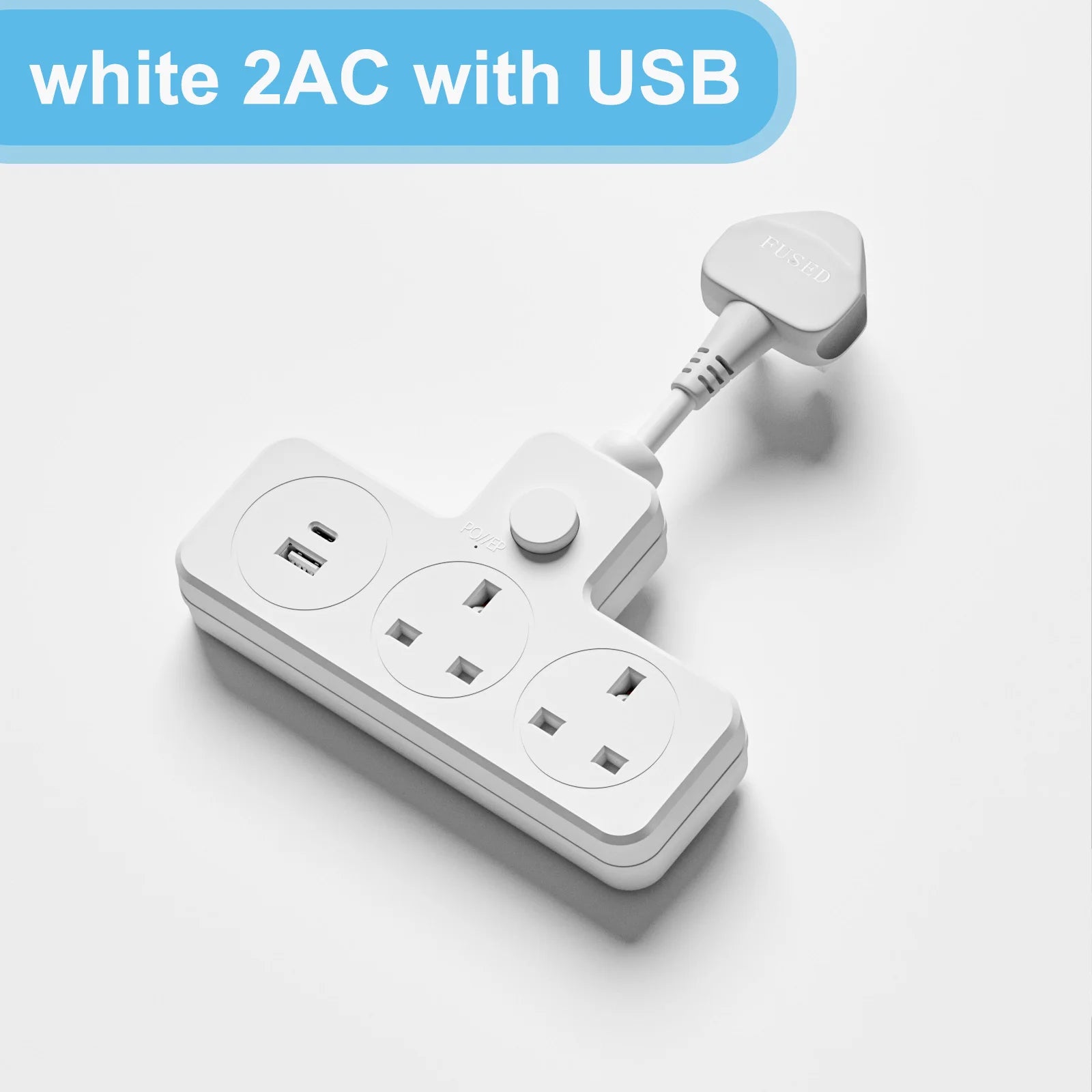 Ổ Cắm Điện Đa Năng UK 13A 3120W Kèm USB Du Lịch Văn Phòng