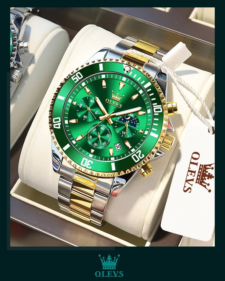 Đồng Hồ OLEVS Nam - Đẳng Cấp, Chống Nước, Thép Không Gỉ