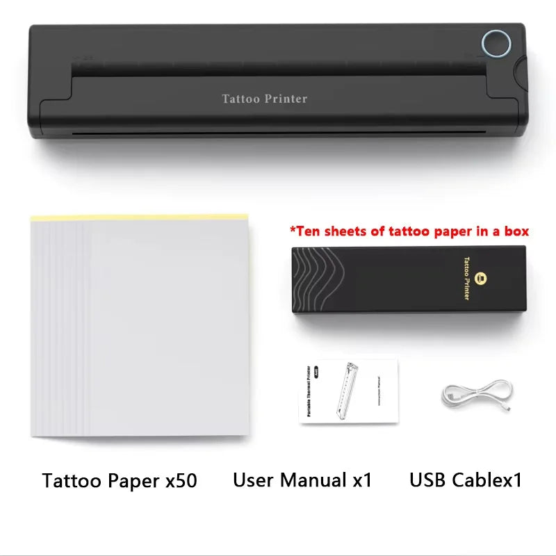 A4 Thermal Printers Wireless Bluetooth Tattoos Printer Portable Mini Thermal Printer A4 Paper Photo Printer From Mobile Phone - Daisan Mart