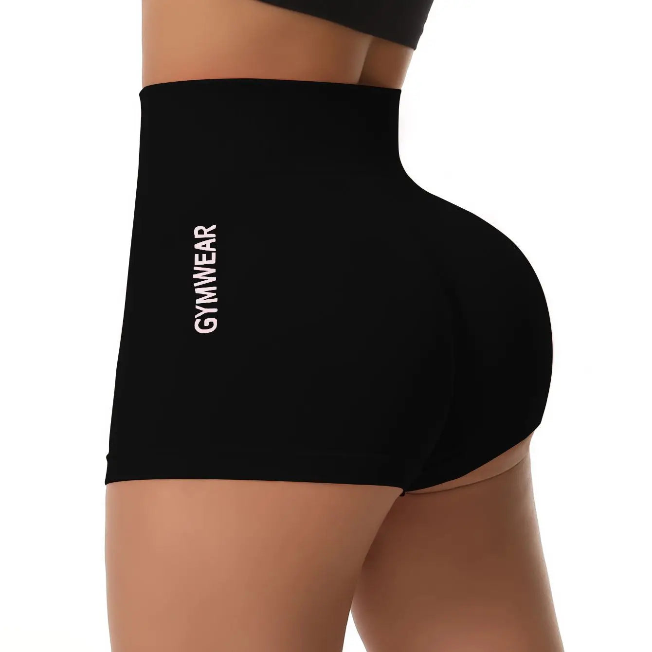 Quần Short Nữ Thể Thao Yoga In Chữ Co Giãn Nhanh Khô