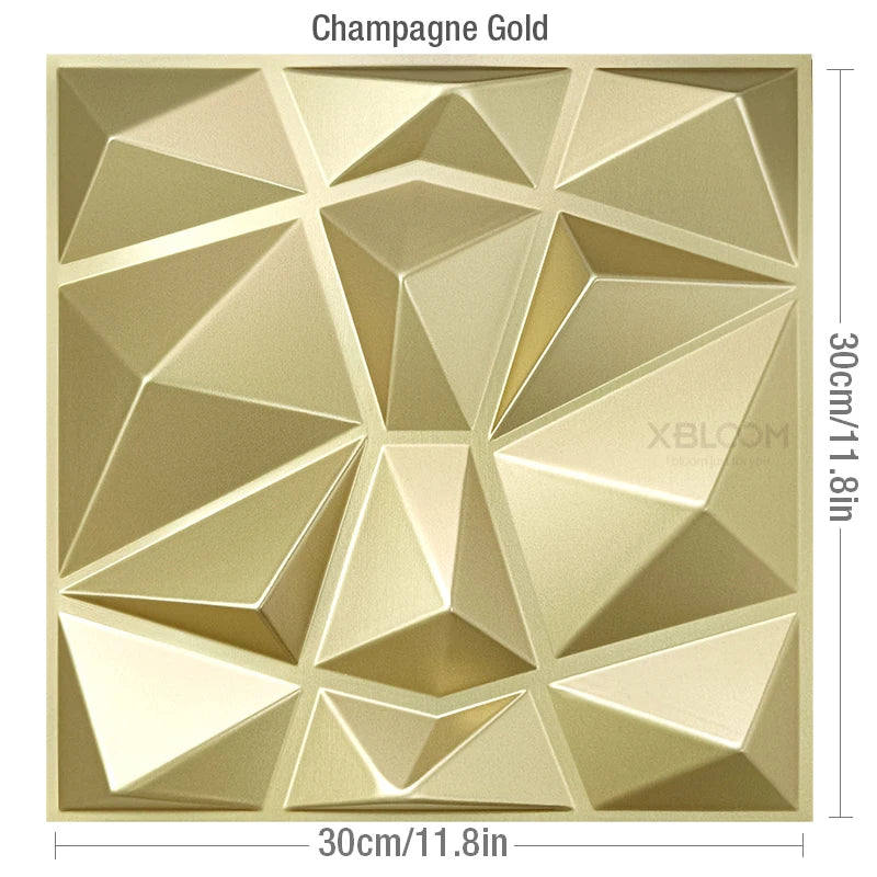 3D Diamond Decorative Art Wall Panels 30x30