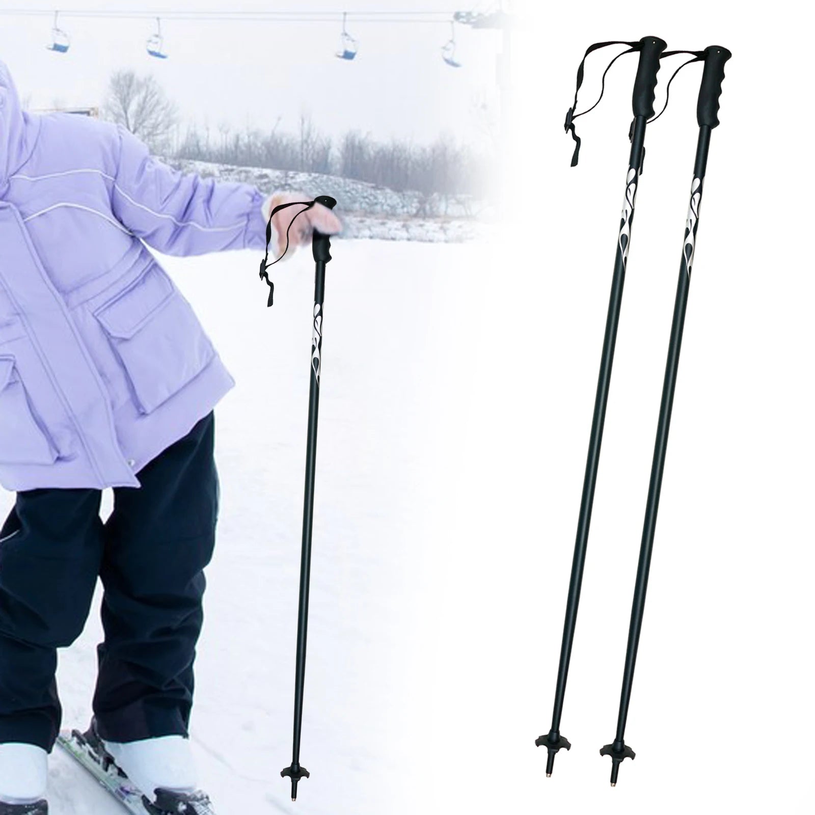 Aluminum Alloy Trekking Poles - Trekking &amp; Skiing