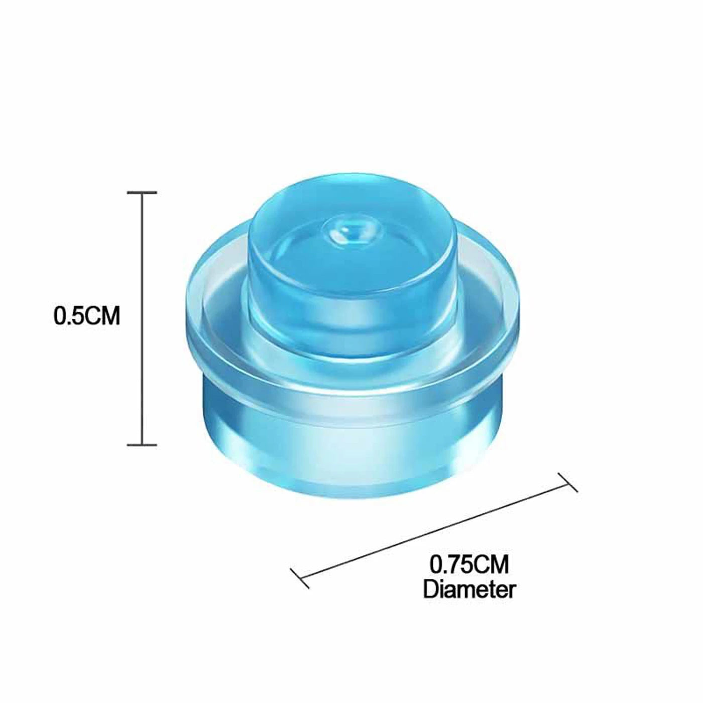 500PCS/LOT MOC Small Bricks 6141 Plate 1x1 Round Transparent Building Blocks Ocean Seascape Seawater Parts DIY Toys