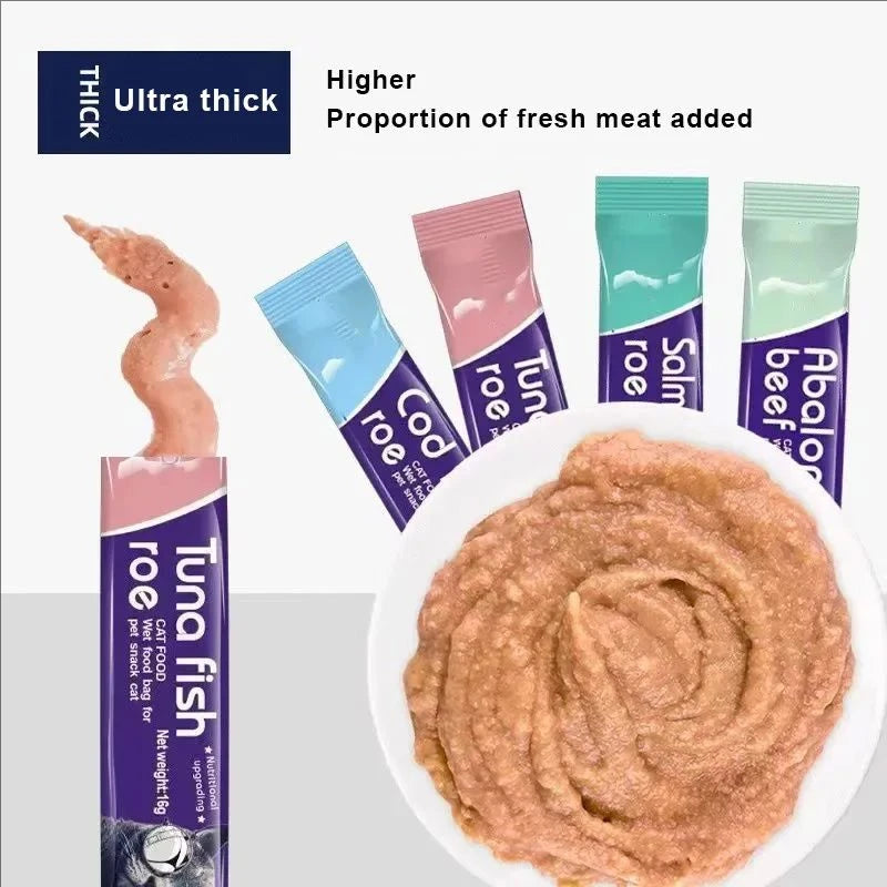 Cat Nutritional Food Strips - 10pcs 16g/Bar