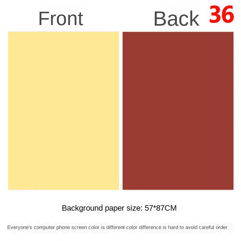 Photography Backdrops Wallpaper 57*87cm 2sides Solid Color Photo Background Props for Photo Studio Newborn Product Photographic - Daisan Mart