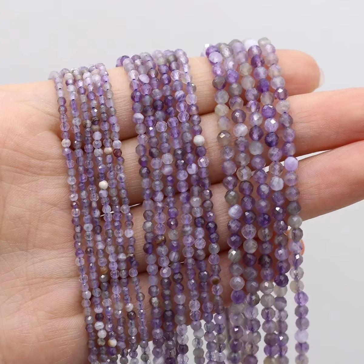 2/3/4mm multi-colored natural stone beads for jewelry