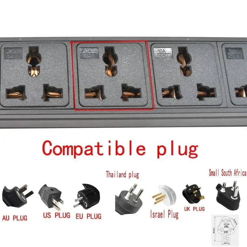 Ổ Điện PDU C14 Âm Bàn 10A Văn Phòng Đa Năng - Daisan Mart