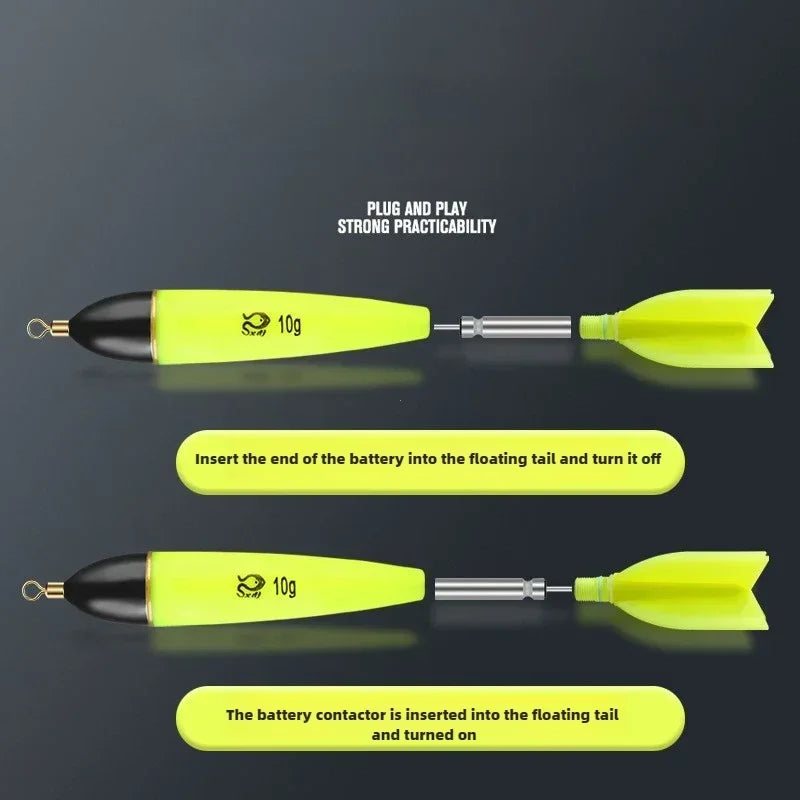 Phao Câu Đêm Ngày Phát Sáng Dài Nhạy Rocket