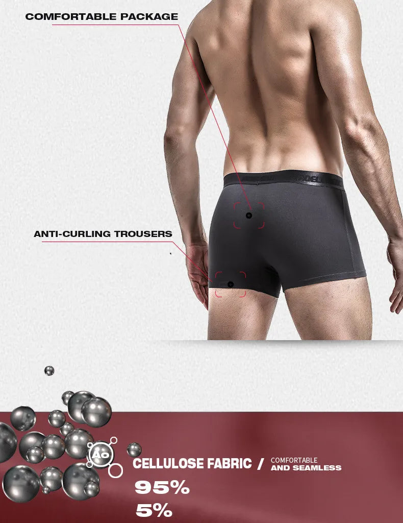 Modal Men's Underwear, Push-up Pad, Cup Separator, Antibacterial