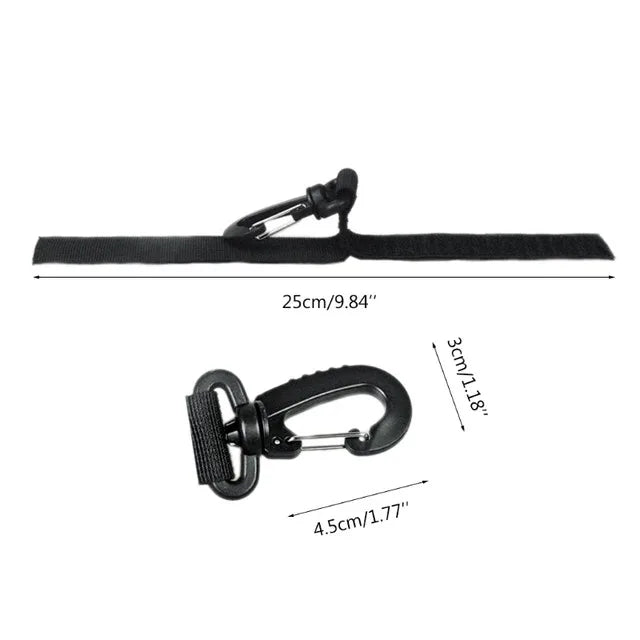 2 Pack Kayak Paddle Holder Webbing Clip for SUP Board Inflatable Boat