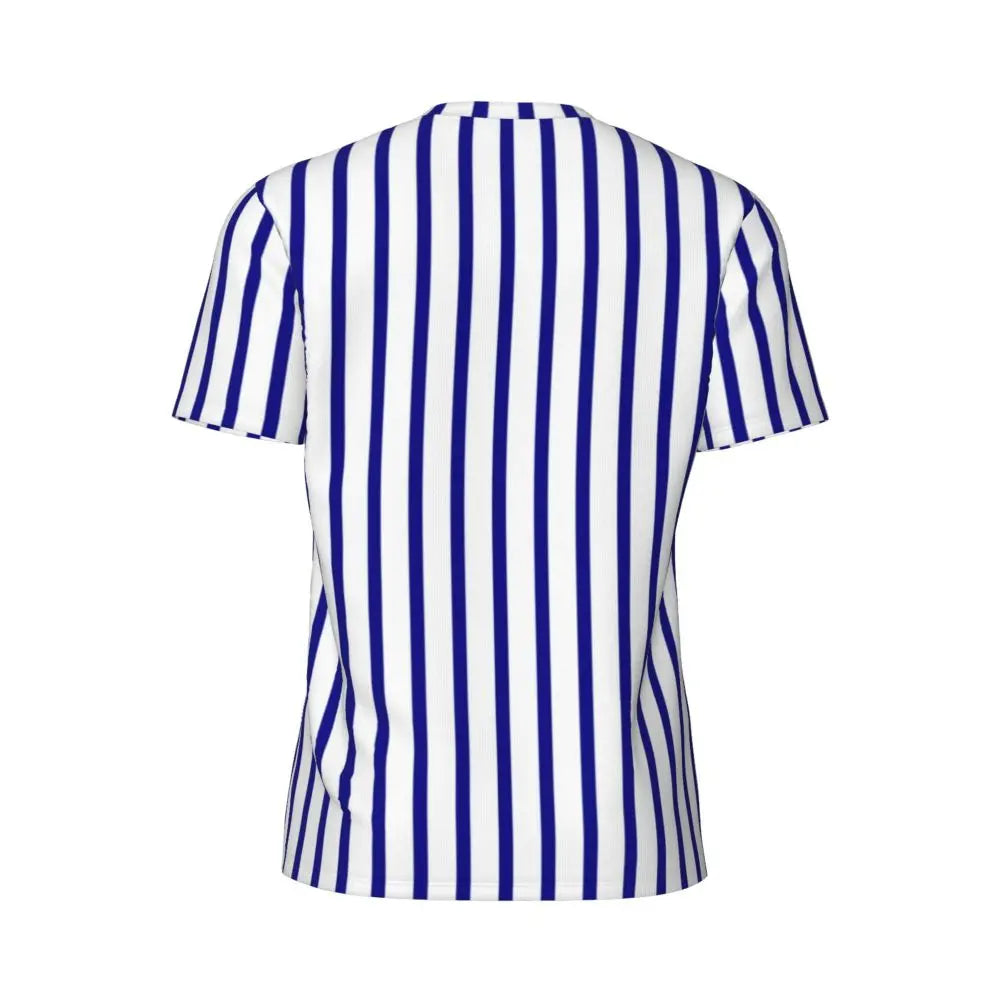 Stylish Mondrian Striped Men's Gym T-Shirt