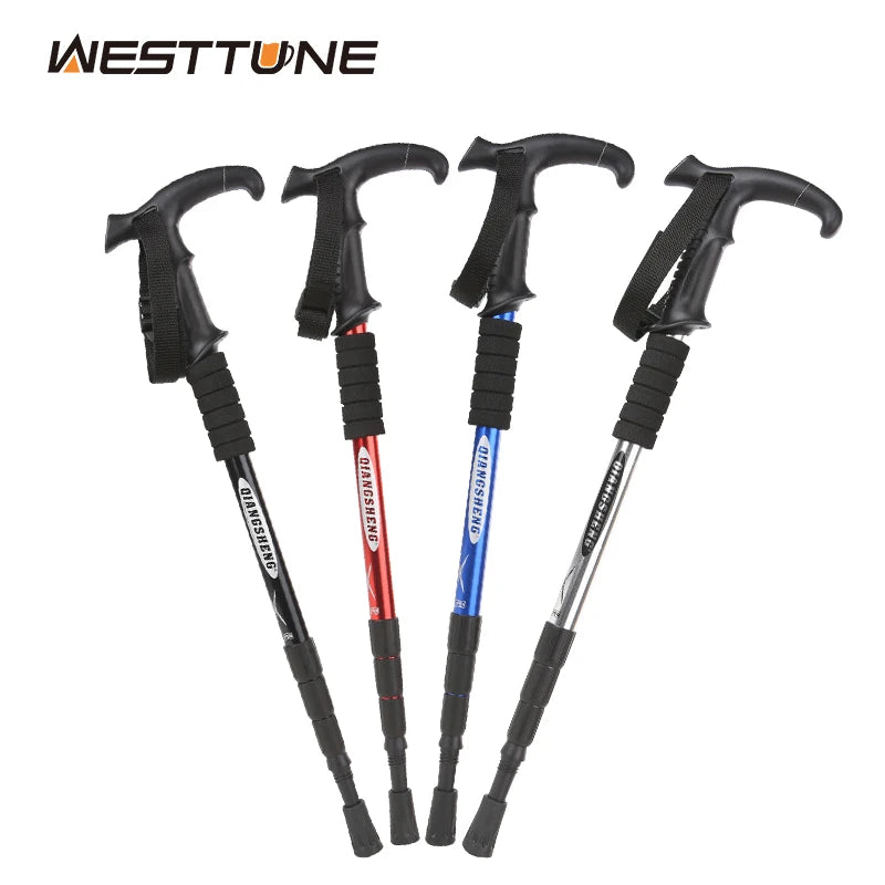 4-Section Folding Trekking Stick - Light, Convenient, Multi-Functional