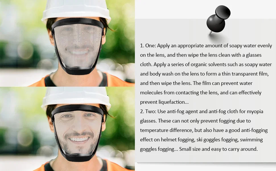 Outdoor Waterproof Transparent Protective Mask