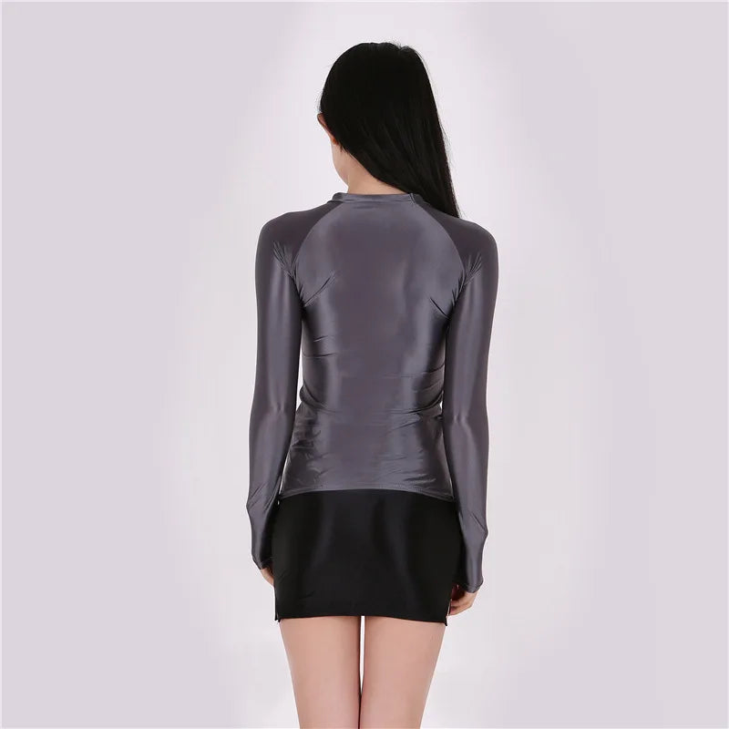 Áo body dài tay mỏng ôm, xuyên thấu sexy thời trang - Daisan Mart