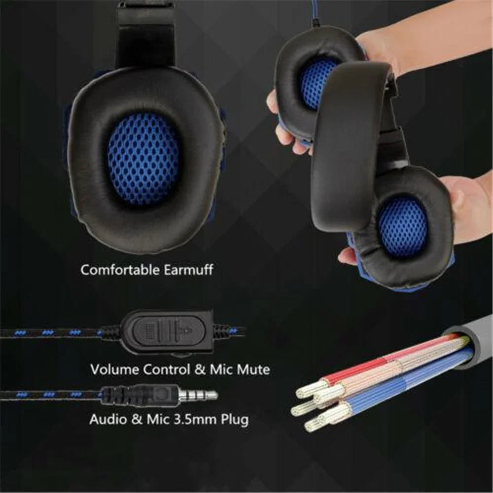 Tai nghe gaming 3.5mm có mic, bass mạnh, đa thiết bị - Daisan Mart