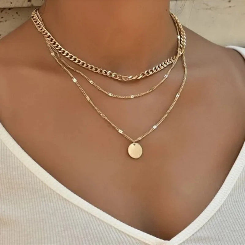 Vintage Layered Necklaces For Women Fashion Style