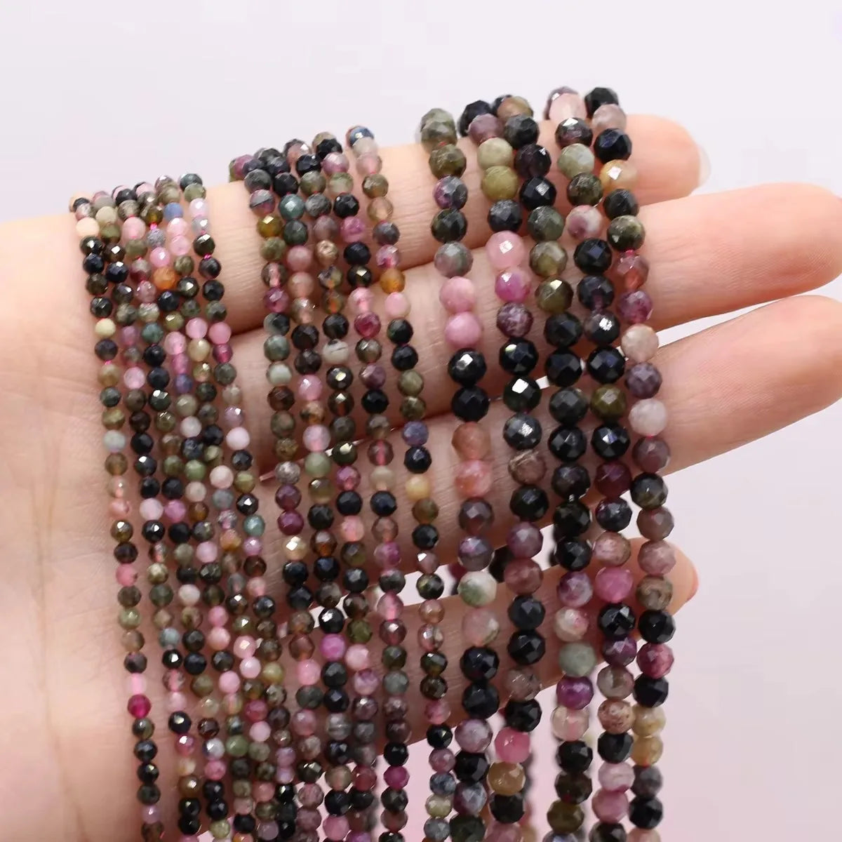 2/3/4mm multi-colored natural stone beads for jewelry