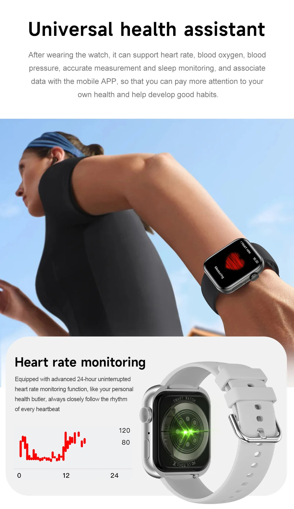 Đồng hồ thông minh nam thời trang IP68 chống nước