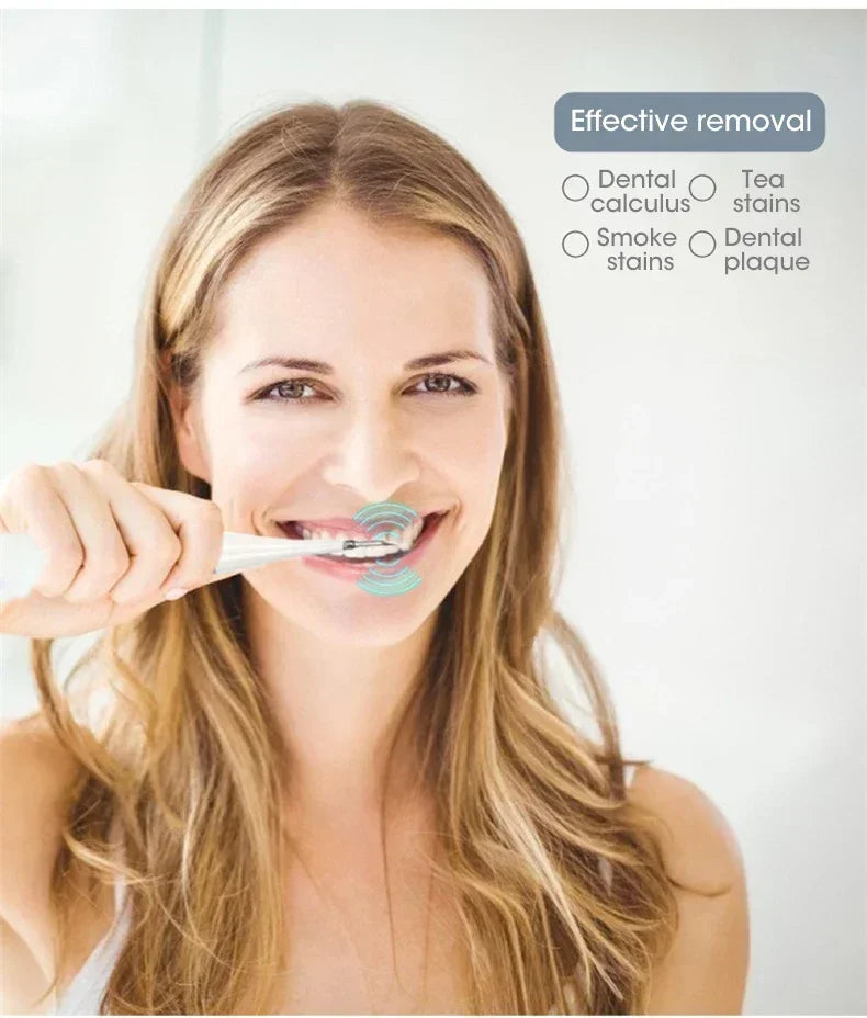 Bàn Chải Điện 3in1 Làm Sạch & Trắng Răng USB Sạc