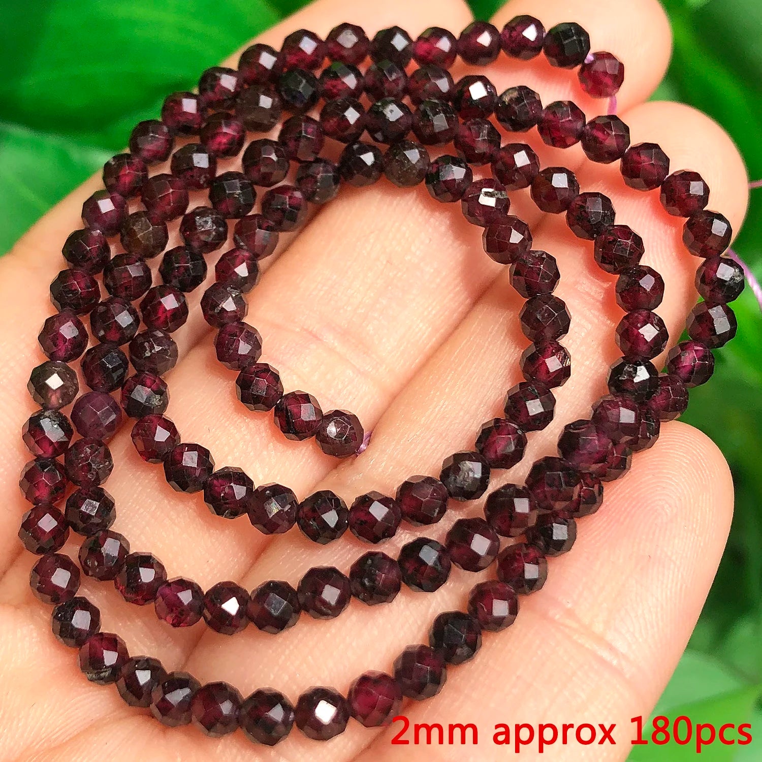 Faceted Natural Garnet Beads For DIY Jewelry